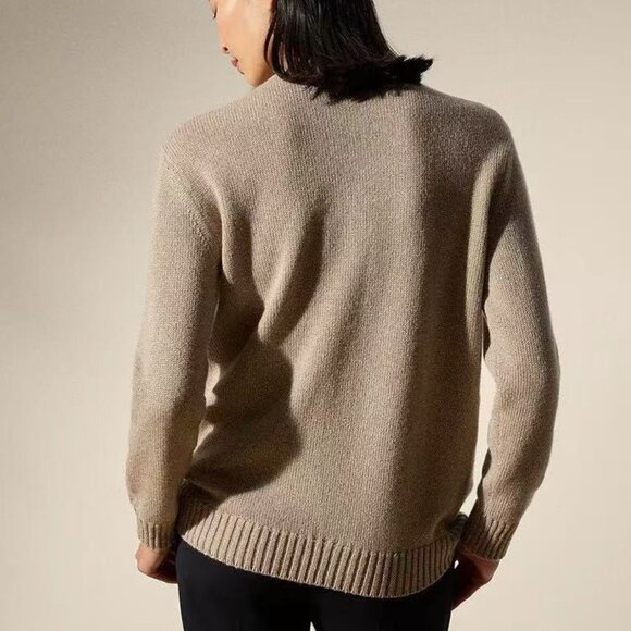 Polo Ralph Lauren Mascot Bear Pattern Camel Wool Sweater - Picture 2 of 5